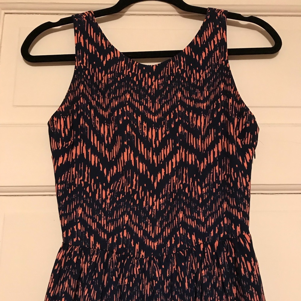 Aqua Navy & Pink Sundress